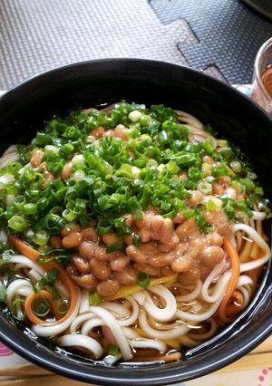 納豆冷やしうどーん！-レシピのメイン写真