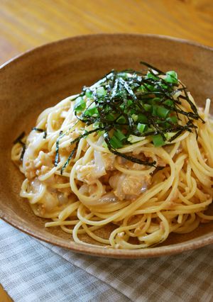 醤油麹で♪イカ納豆のパスタ-レシピのメイン写真