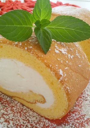 しっとりふわふわ✿外巻きロールケーキ✿-レシピのメイン写真