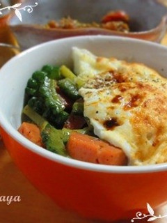 ゴーヤとスパムの夏丼-レシピのメイン写真