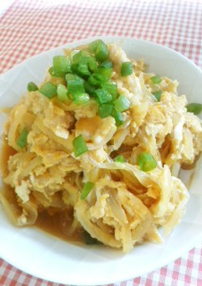 簡単激安！玉ねぎと卵の甘辛煮-レシピのメイン写真