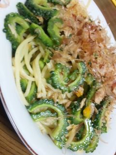 簡単!ゴーヤのスパゲティー-レシピのメイン写真