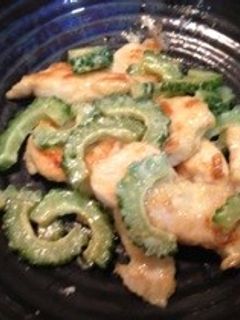 胸肉とゴーヤのマヨニンニク炒め-レシピのメイン写真