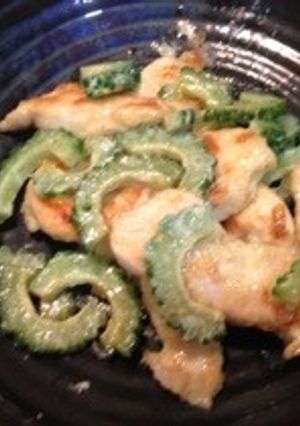 胸肉とゴーヤのマヨニンニク炒め-レシピのメイン写真