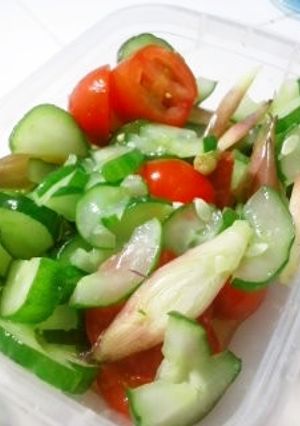 ＊夏野菜さっぱりサラダ～みょうが入り～＊-レシピのメイン写真