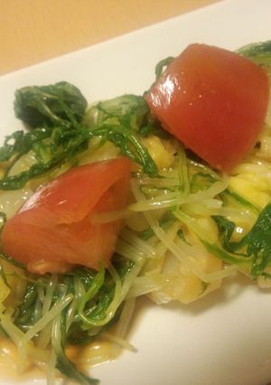 キャベツと水菜の酢醤油和え-レシピのメイン写真