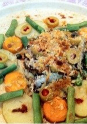 にしん燻製缶のオリーブパン粉焼き-レシピのメイン写真