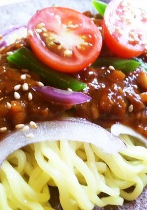 野菜でジャージャー麺-レシピのメイン写真