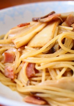 エリンギとベーコンのパスタ-レシピのメイン写真