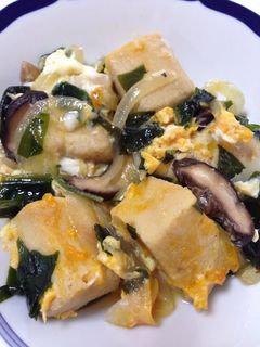 高野豆腐の卵とじ-レシピのメイン写真