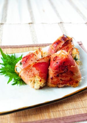 しそ香るベーコンの照り焼きおにぎり-レシピのメイン写真