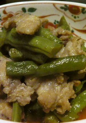 いんげん豆と豚バラ肉の10分煮-レシピのメイン写真