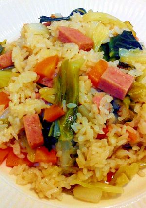 はなまる優勝レシピ　キャベツ炊き込みご飯-レシピのメイン写真