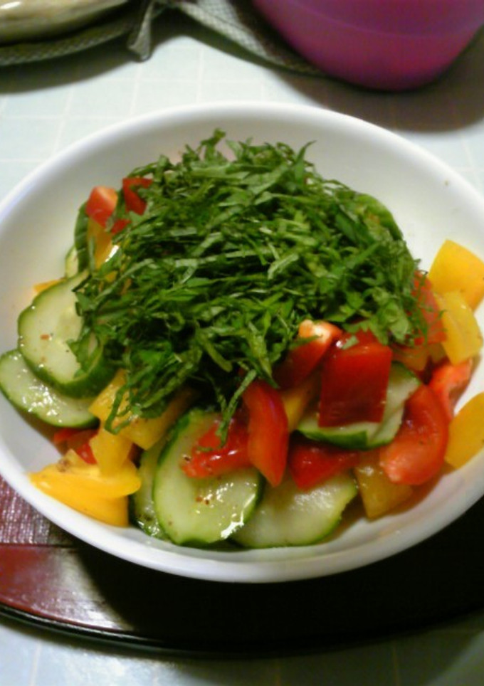 だしの素で♪夏野菜のあっさり浅漬け風-レシピのメイン写真