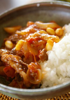 デミ缶不要！塩麹でスピードハヤシライス-レシピのメイン写真