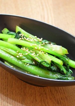 小松菜と海苔の佃煮の炒め物-レシピのメイン写真