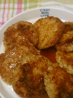 残りご飯をリメイク!大人気な甘辛お焼き-レシピのメイン写真