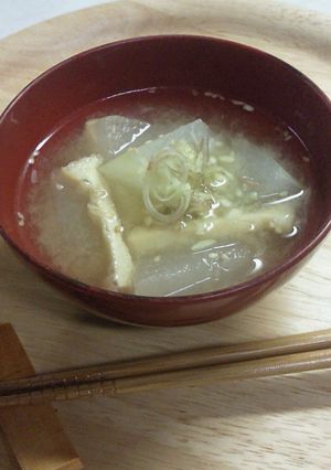 ☆冬瓜の　お味噌汁☆-レシピのメイン写真