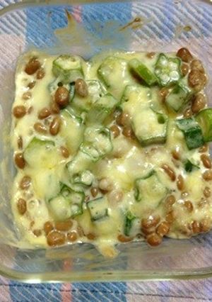 簡単♪残り物ネバネバのチーズ焼き-レシピのメイン写真