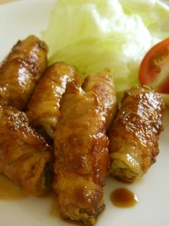 レタスの豚肉巻き照り焼き風-レシピのメイン写真