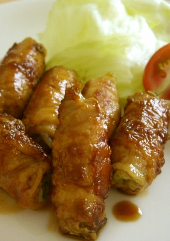 レタスの豚肉巻き照り焼き風-レシピのメイン写真