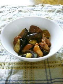 なすと鶏肉の甘辛揚げ煮-レシピのメイン写真