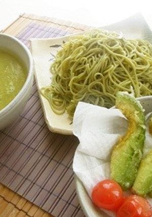 アボカドの茶蕎麦せいろ-レシピのメイン写真