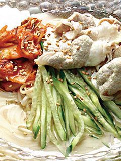 白だしで食べる豚キムチそうめん-レシピのメイン写真