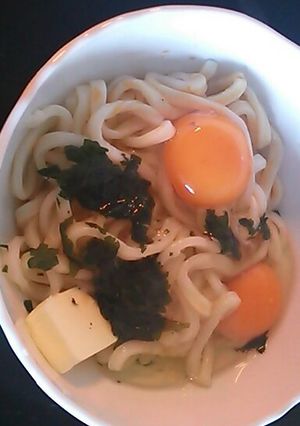 ずぼら 釜玉うどん-レシピのメイン写真