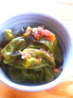 ししとうのおかか梅煮-レシピのメイン写真