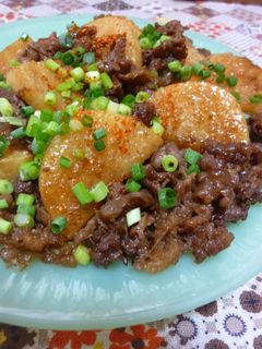 ♔すき焼き牛肉と焼き山芋の炒め物♔-レシピのメイン写真