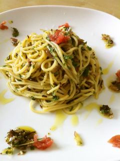 【掲載】しそ梅みょうが冷製パスタ-レシピのメイン写真