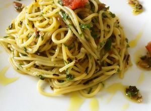 【掲載】しそ梅みょうが冷製パスタ-レシピのメイン写真