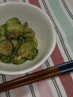 胡瓜の梅胡麻和え-レシピのメイン写真