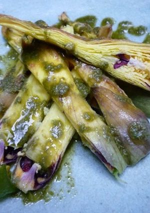 フローズン花オクラ　京都カフェ-レシピのメイン写真