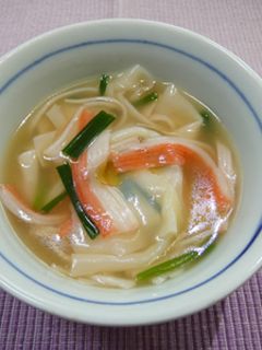 かにかまワンタンスープ-レシピのメイン写真