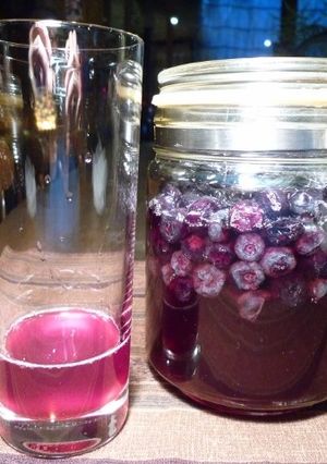ブルーベリーシロップ　京都カフェ-レシピのメイン写真