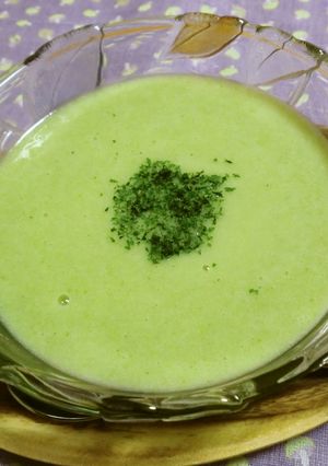 夏に！絹さやの冷たいポタージュスープ-レシピのメイン写真