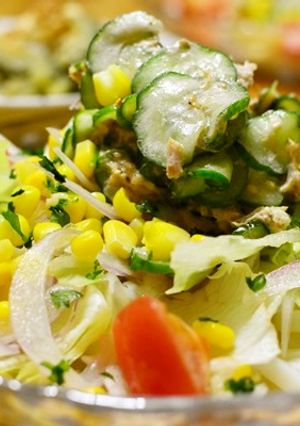 さっぱり♪ツナマヨサラダうどん-レシピのメイン写真