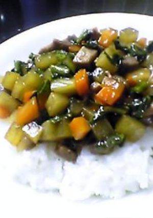 ●コロコロ豚お野菜丼●-レシピのメイン写真