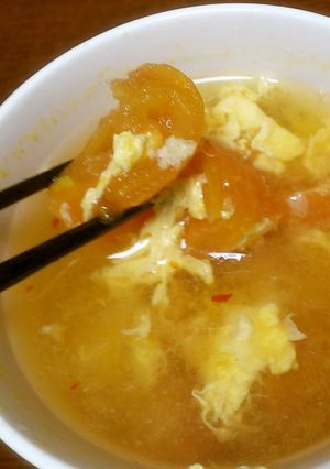 たまにはトマトの汁物を♪中華風-レシピのメイン写真