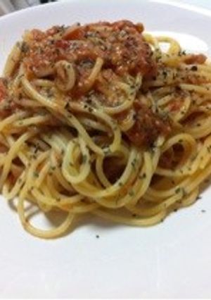 トマトスパゲティ-レシピのメイン写真