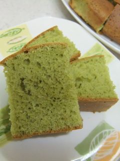 ◇ちょっとヘルシー!?簡単青汁ケーキ♪◇-レシピのメイン写真