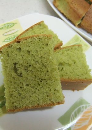 ◇ちょっとヘルシー！？簡単青汁ケーキ♪◇-レシピのメイン写真