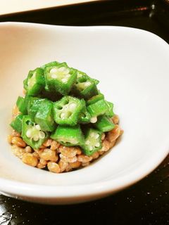 朝食に*おくら納豆*-レシピのメイン写真