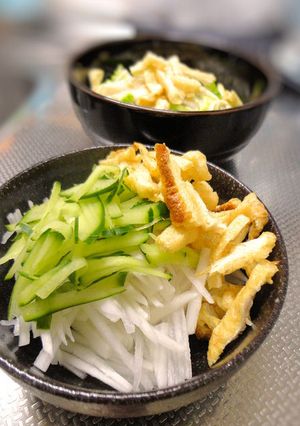 大根ときゅうりのパリパリ揚げポン酢サラダ-レシピのメイン写真