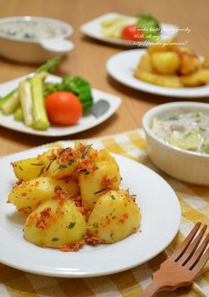 じゃがいもと鮭フレークの醤油麹炒め-レシピのメイン写真