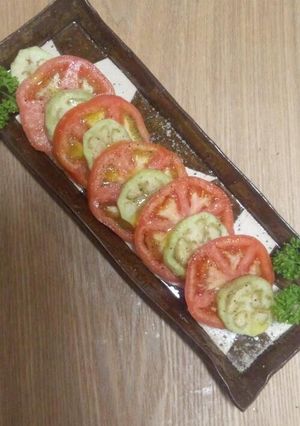 簡単 茄子とトマトのカルパッチョ☆-レシピのメイン写真