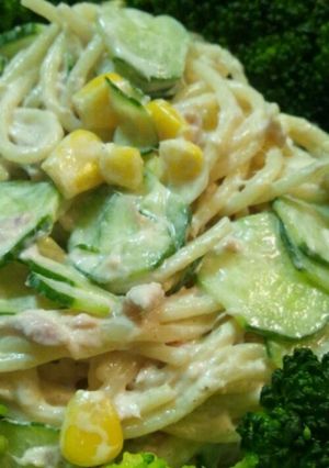余ったパスタを美味しく♪サラダスパゲティ-レシピのメイン写真