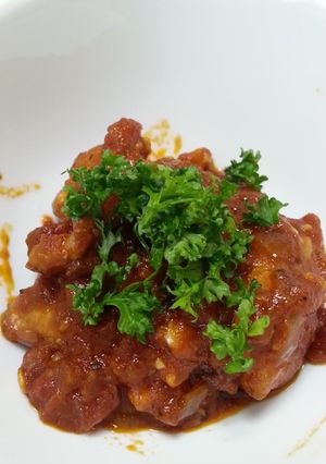 簡単チキンのトマト煮-レシピのメイン写真